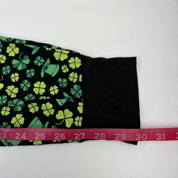 Nightzone St Patricks Day Green Clover Shamrock Hat Unisex Pajama Pants Sz M NWT - Picture 8 of 9